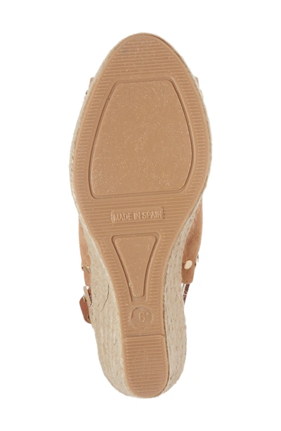 Shop Patricia Green Rockstar Espadrille Wedge Sandal In Camel Suede