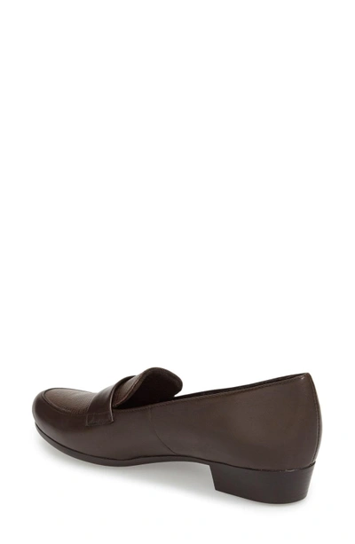 Shop Munro 'kiera' Loafer In Brown Lizard Print Leather