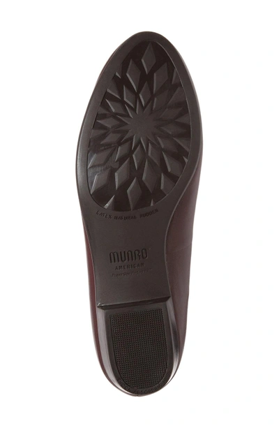 Shop Munro 'kiera' Loafer In Wine Lizard Print Leather