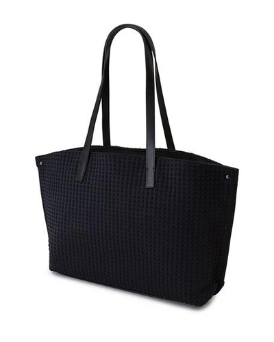 Shop Akris Ai Small Fabric Shoulder Tote Bag In Black