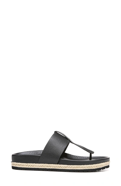 Shop Vince Avani T-strap Flat Sandal In Black