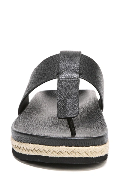 Shop Vince Avani T-strap Flat Sandal In Black