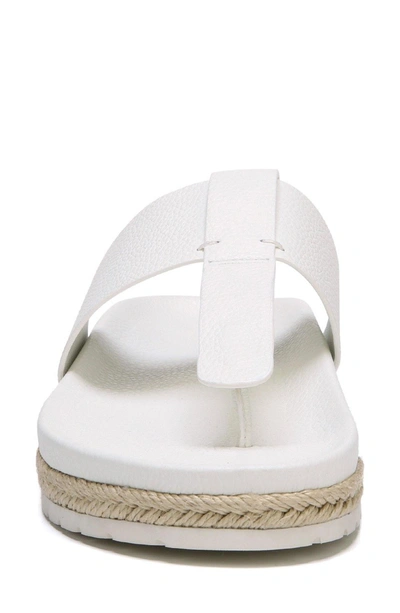 Shop Vince Avani T-strap Flat Sandal In Panna Cotta