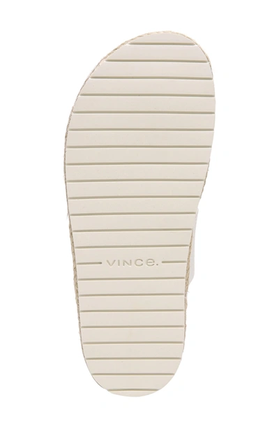 Shop Vince Avani T-strap Flat Sandal In Panna Cotta