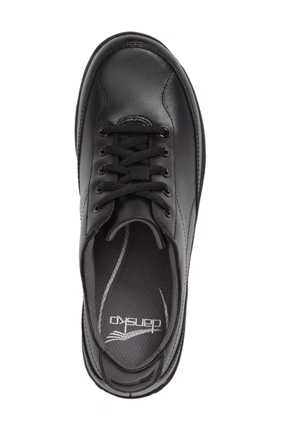 Shop Dansko Emma Lace-up Sneaker In Black Leather
