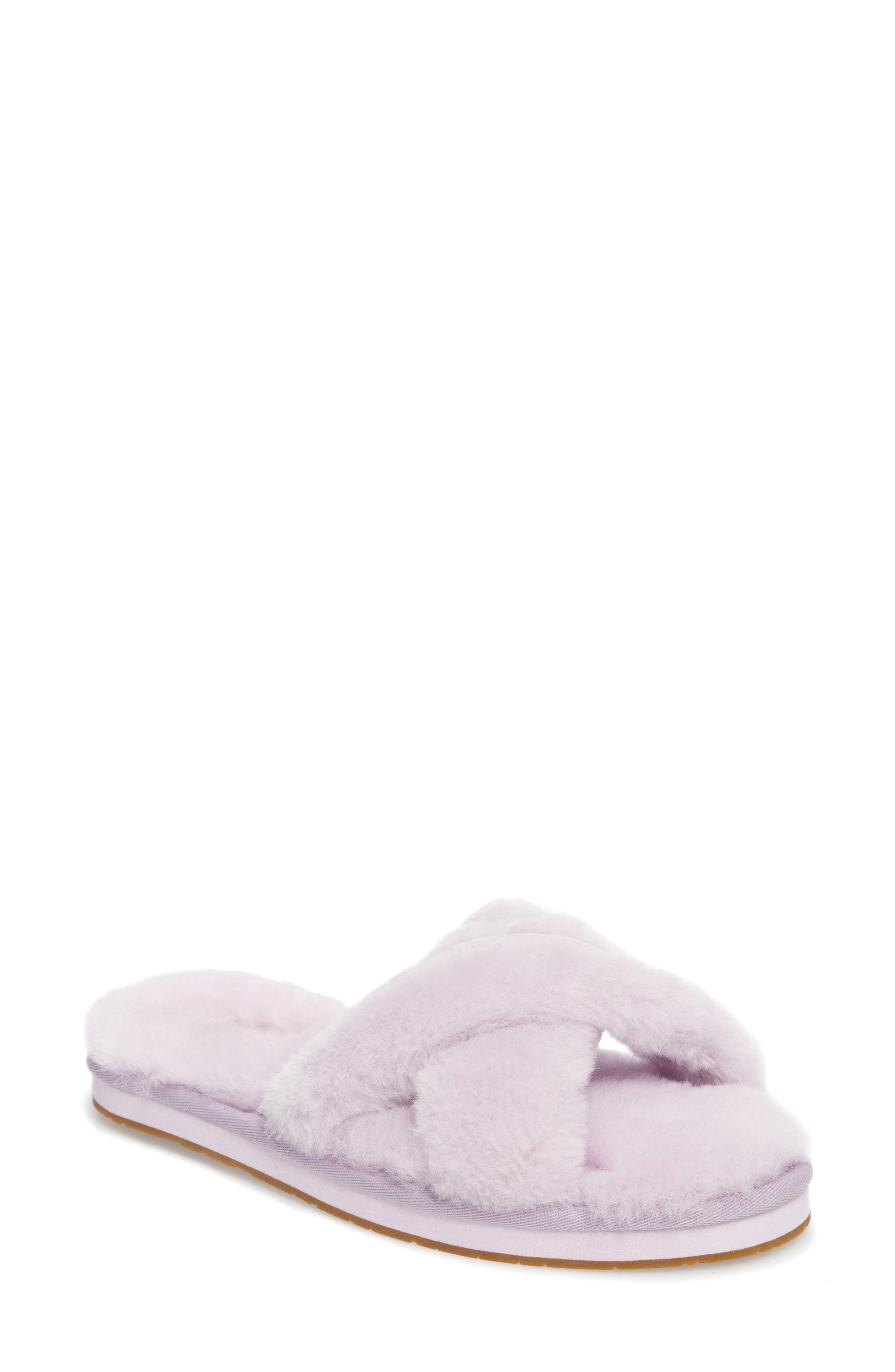 abela genuine shearling flip flop