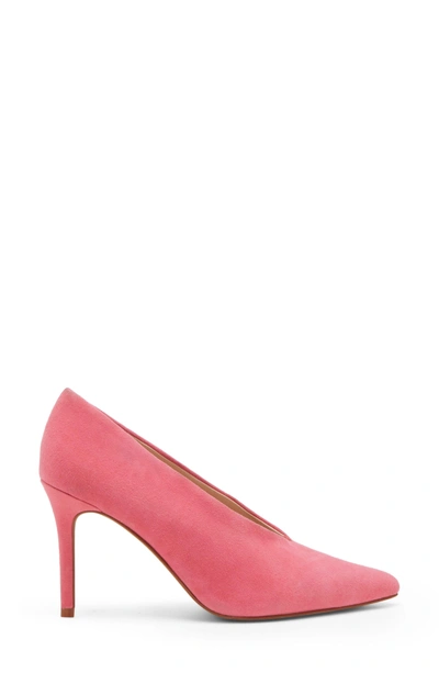 Shop Vince Camuto Ankia Suede Pump In Soft Pink Suede