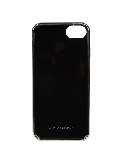 Shop Chiara Ferragni Iphone Cover S6-s7 Flirting In Silver