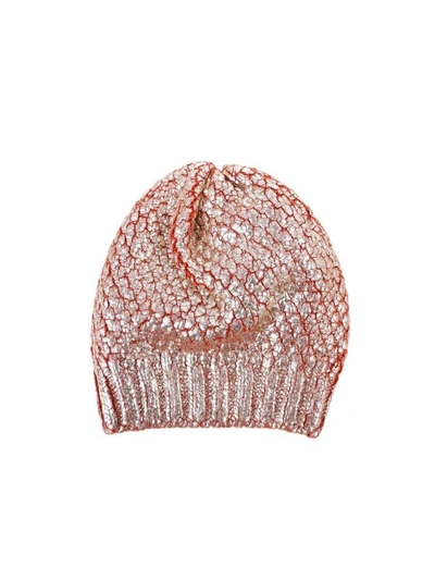 Shop Blugirl Blend Wool Hat In Orange
