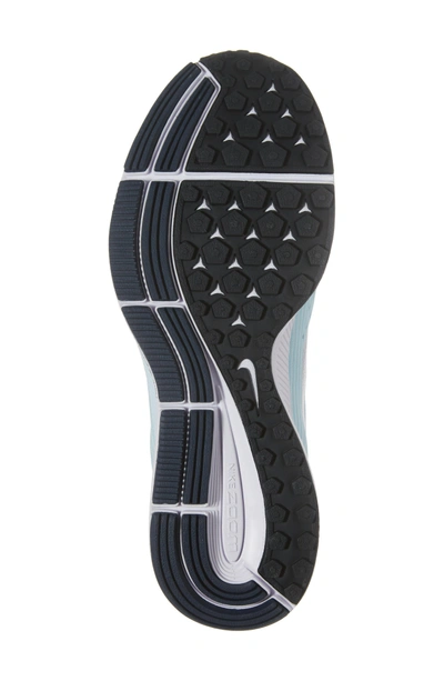 Shop Nike Air Zoom Pegasus 34 Running Shoe In White/ Silver/ Blue