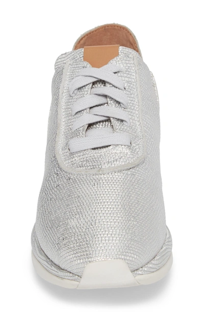 Shop Gentle Souls Raina Sneaker In White/ Silver Leather