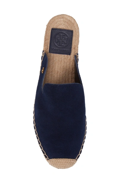 Shop Tory Burch Max Espadrille Mule In Royal Navy