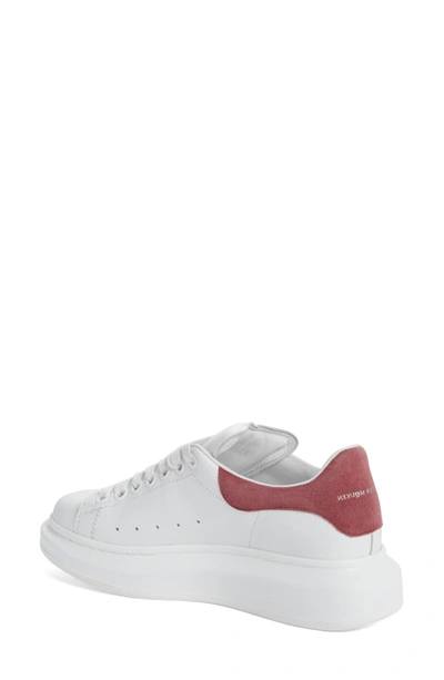 Shop Alexander Mcqueen Sneaker In White/ Wine Red