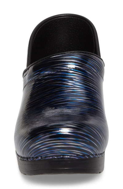 Shop Dansko 'professional' Clog In Wavy Stripe Patent Leather