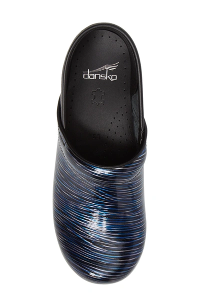 Shop Dansko 'professional' Clog In Wavy Stripe Patent Leather