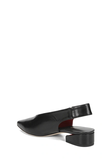 Shop Via Spiga Darwin Slingback Pump In Black Leather