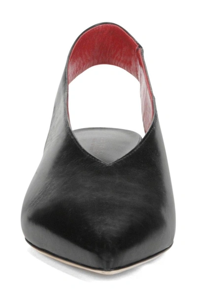 Shop Via Spiga Darwin Slingback Pump In Black Leather