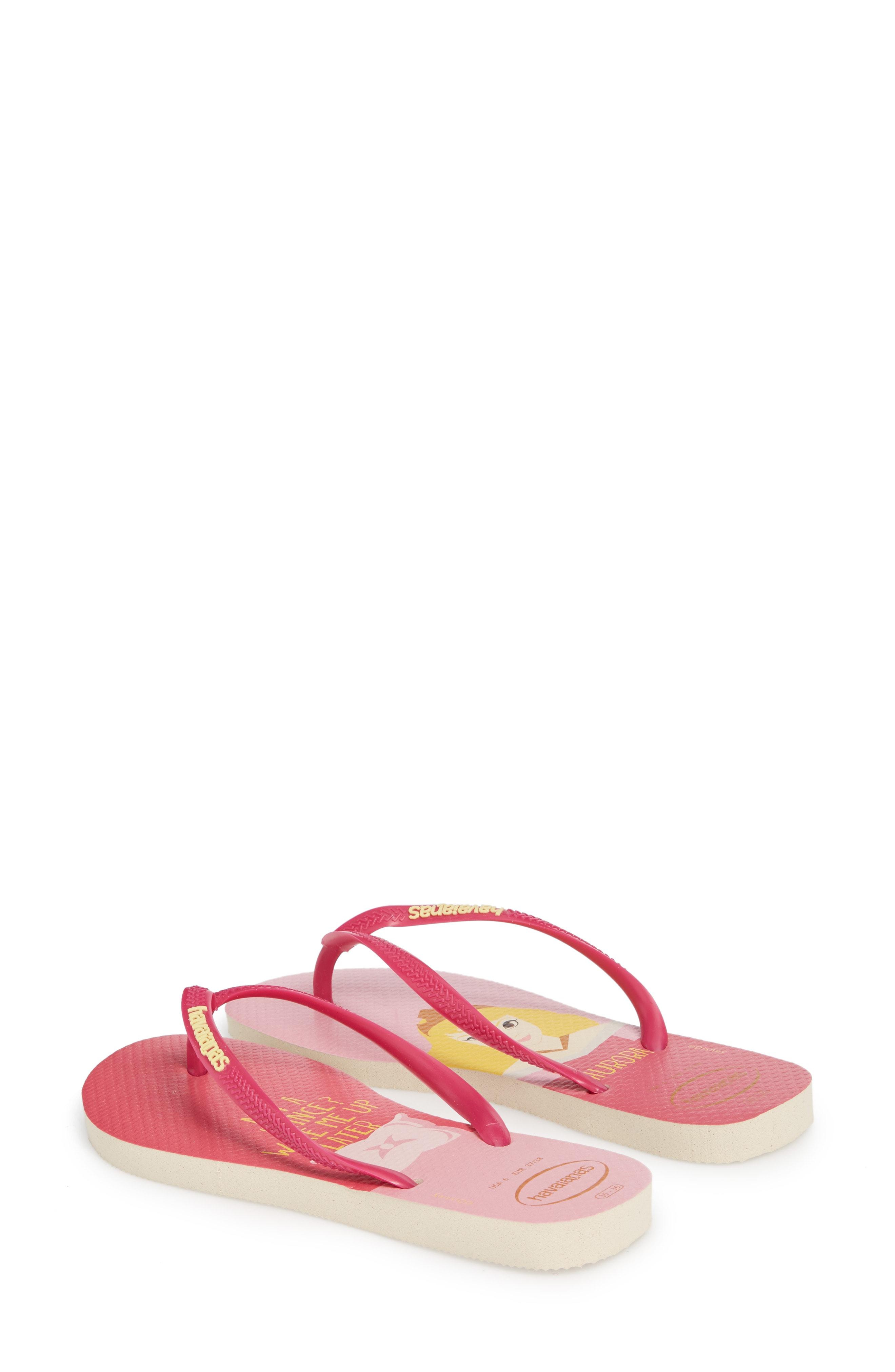 Havaianas Havaiana Slim - Disney Princess Flip Flop In Beige/ Pink ...