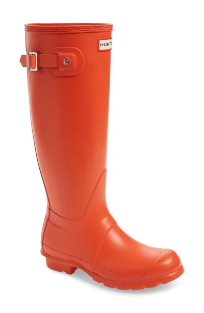 Shop Hunter 'original Tall' Rain Boot In Orange