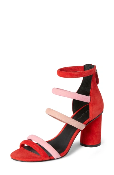 Shop Rebecca Minkoff Andree Sandal In Cherry Suede