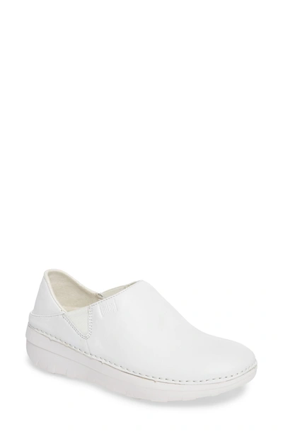 Shop Fitflop Superloafer Flat In Urban White Leather