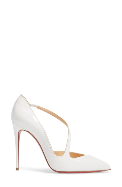 Shop Christian Louboutin Strappy Half D'orsay Pump In Latte