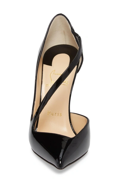 Shop Christian Louboutin Strappy Half D'orsay Pump In Black