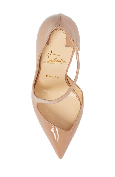 Shop Christian Louboutin Strappy Half D'orsay Pump In Nude