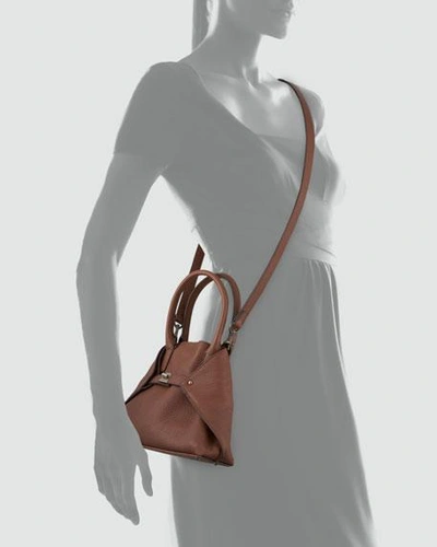 Akris Ai Cervo Extra-small Messenger Bag In Red/brown