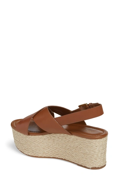 Shop Michael Michael Kors Jodi Platform Sandal In Luggage