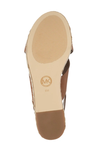Shop Michael Michael Kors Jodi Platform Sandal In Luggage