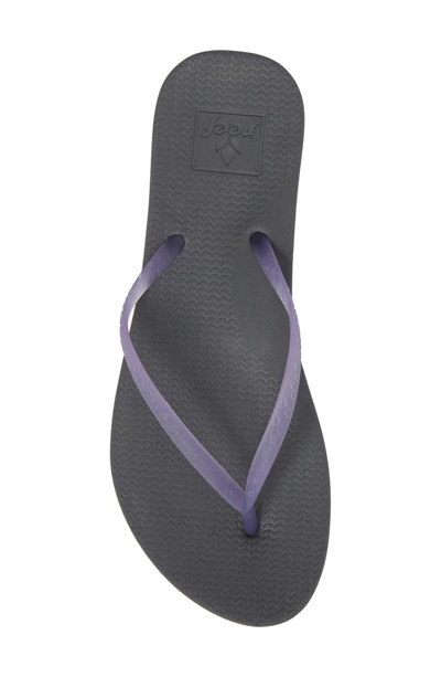 Shop Reef Escape Lux Flip Flop In Purple/ Slate