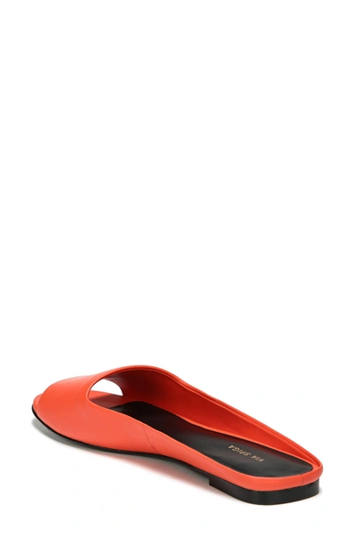 Shop Via Spiga Hana Slide Sandal In Hot Orange Patent