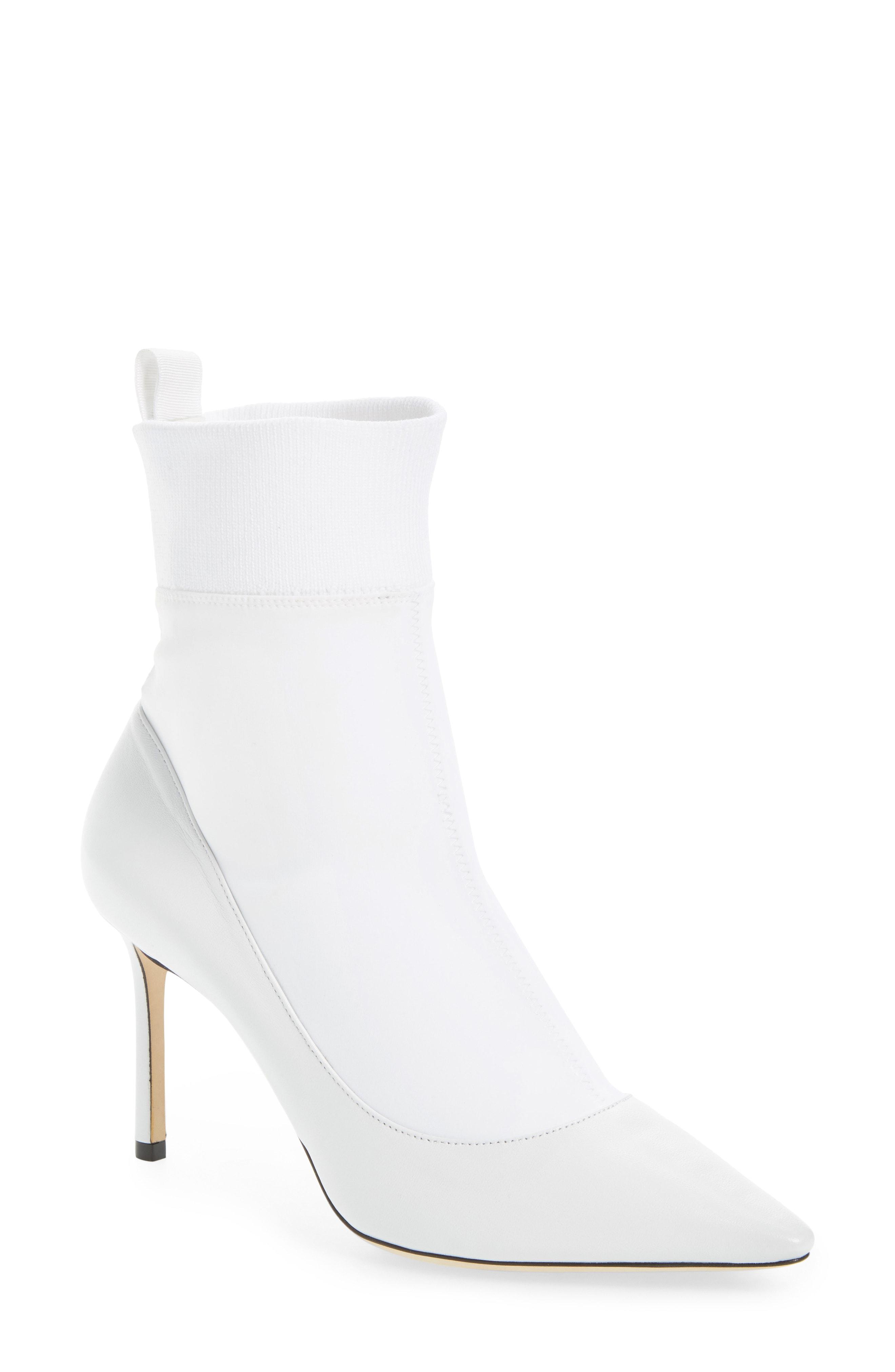 jimmy choo white booties