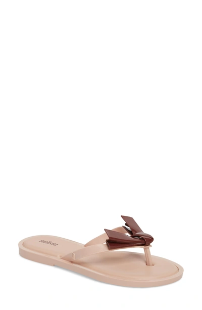 Shop Melissa Comfy Flip Flop In Pearl Pink