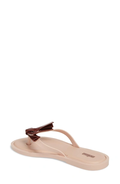 Shop Melissa Comfy Flip Flop In Pearl Pink