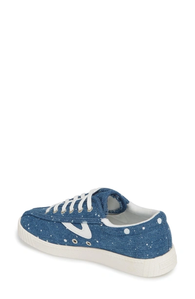 Shop Tretorn Nylite Plus Sneaker In Blue Fabric