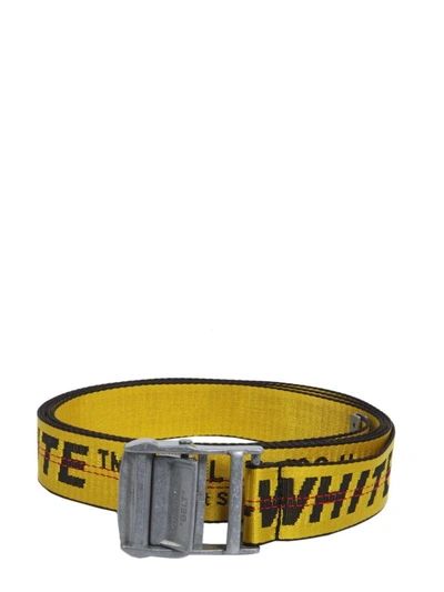 Shop Off-white Classic Industrial Belt In Giallo