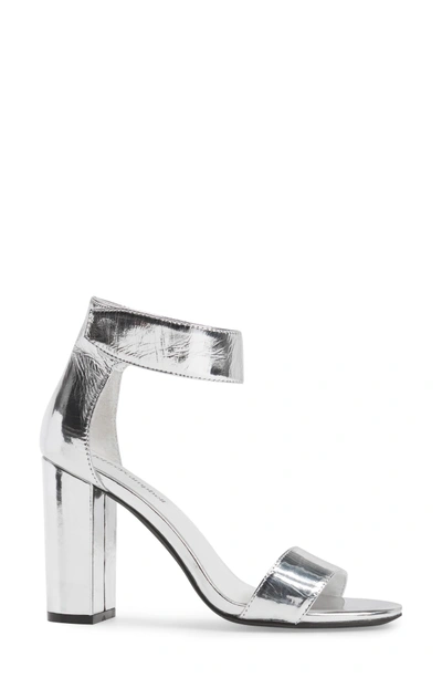Shop Jeffrey Campbell 'lindsay' Ankle Strap Sandal In Silver