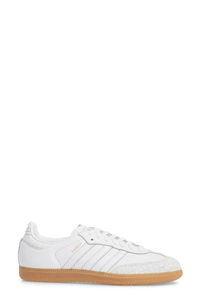 Shop Adidas Originals 'samba' Sneaker In White/ White/ Gum4