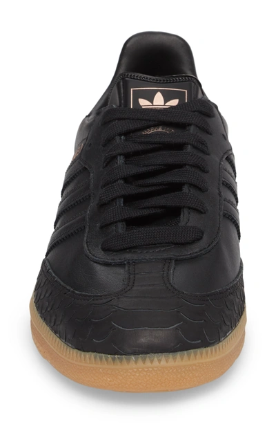 Shop Adidas Originals 'samba' Sneaker In Core Black/ Core Black/ Gum