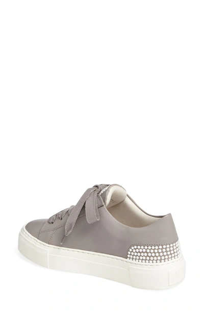 Shop Agl Attilio Giusti Leombruni Pearl Sneaker In Taupe Leather