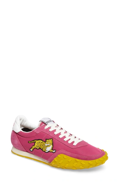 Shop Kenzo Move Sneaker In Deep Fuschia