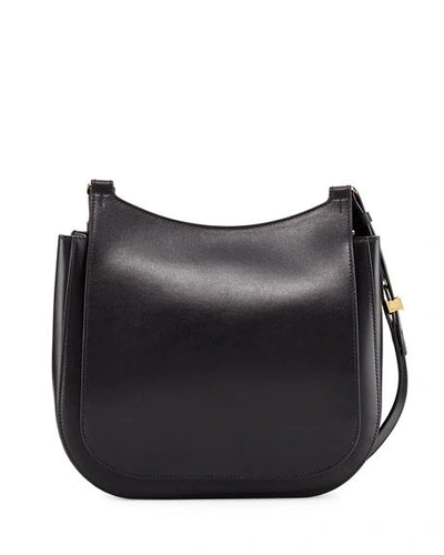 Shop The Row Hunting 11 Leather Crossbody Bag In Black