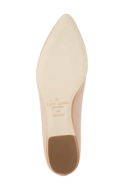 Shop Kate Spade Nicole Flat In Ballet Pink Nappa