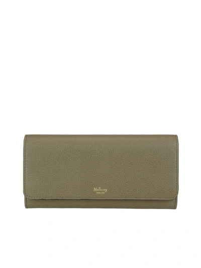 Shop Mulberry Small Continental Wallet In Clay