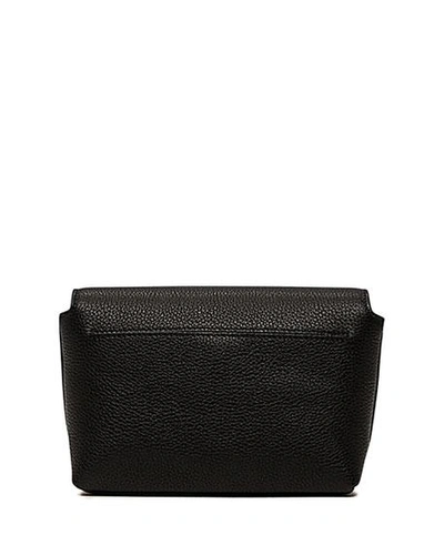 Akris Anouk Leather Little Day Bag In Black