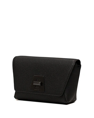 Akris Anouk Leather Little Day Bag In Black
