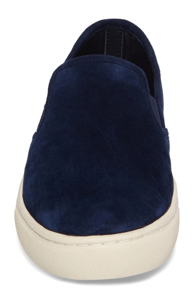 Shop Tory Burch Max Slip-on Sneaker In Royal Navy Leather
