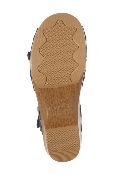 Shop Dansko Season Sandal In Denim Leather